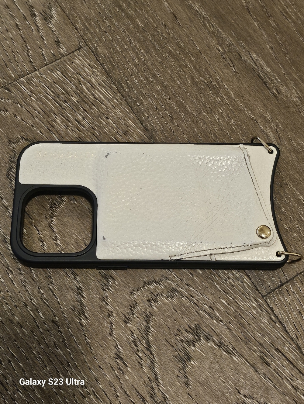 iphone 16pro Bandolier Leather White Case